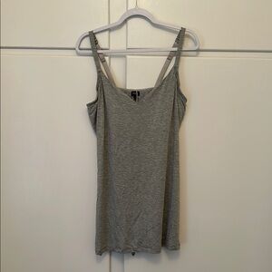 NWT Cosabella Talco Curvy Slip Dress Chemise Heather Grey Gray Cami Bra